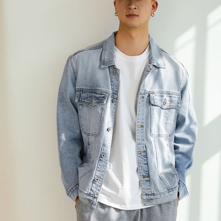男士休闲牛仔外套